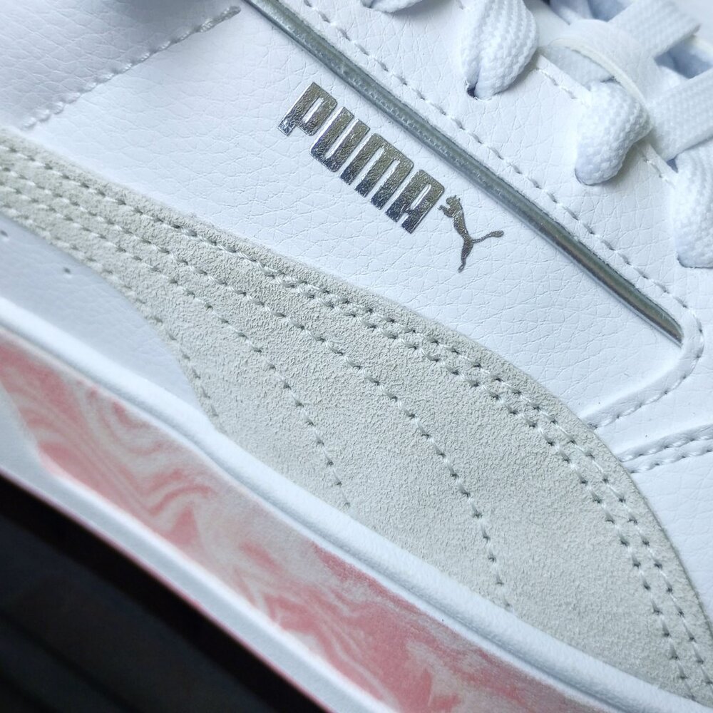 Puma Women's Karmen Rebelle She Moves Us Platform in Lovely White Peach Smooth - Picture 5 of 13